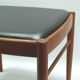 Ottoman - Stool, Teak - Artificial Leather, H.W. Klein for Bramin, Denmark - 1960s