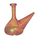 Amber glass decanter
