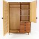 Sebastian Muggenthaler wardrobe - teak & Wicker - rare mid century design