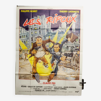 Affiche de cinéma 120x160 "Les Ripoux" Philippe Noiret Thierry Lhermitte 1984