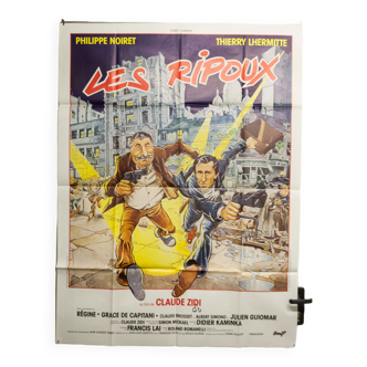 Affiche de cinéma 120x160 "Les Ripoux" Philippe Noiret Thierry Lhermitte 1984