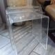 Michel Dumas tables in plexiglas