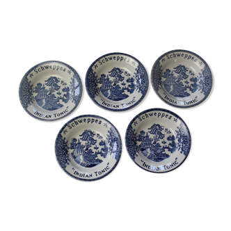 Lot of 5 KG Lunéville saucers