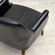 1970s, Danish armchair, artificial leather, teak wood legs.