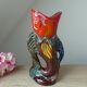 Vintage Vallauris Style Colorful Ceramic Fish Shaped Pitcher