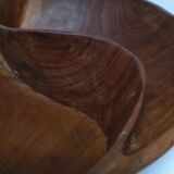 Yin Yang carved wooden pocket emptier from the 80s