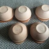Series of 5 stoneware bowls
