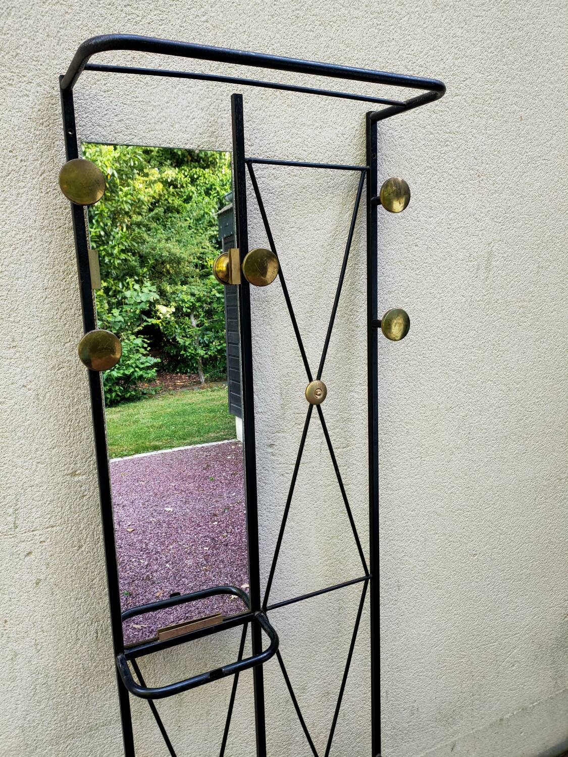 Vestiaire fer forgé vintage