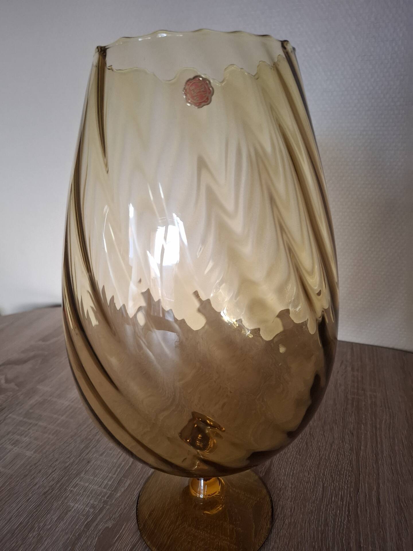Empoli glass coupe vase