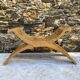 Carved folding stool, Saramaca craftsmanship (Guyana)