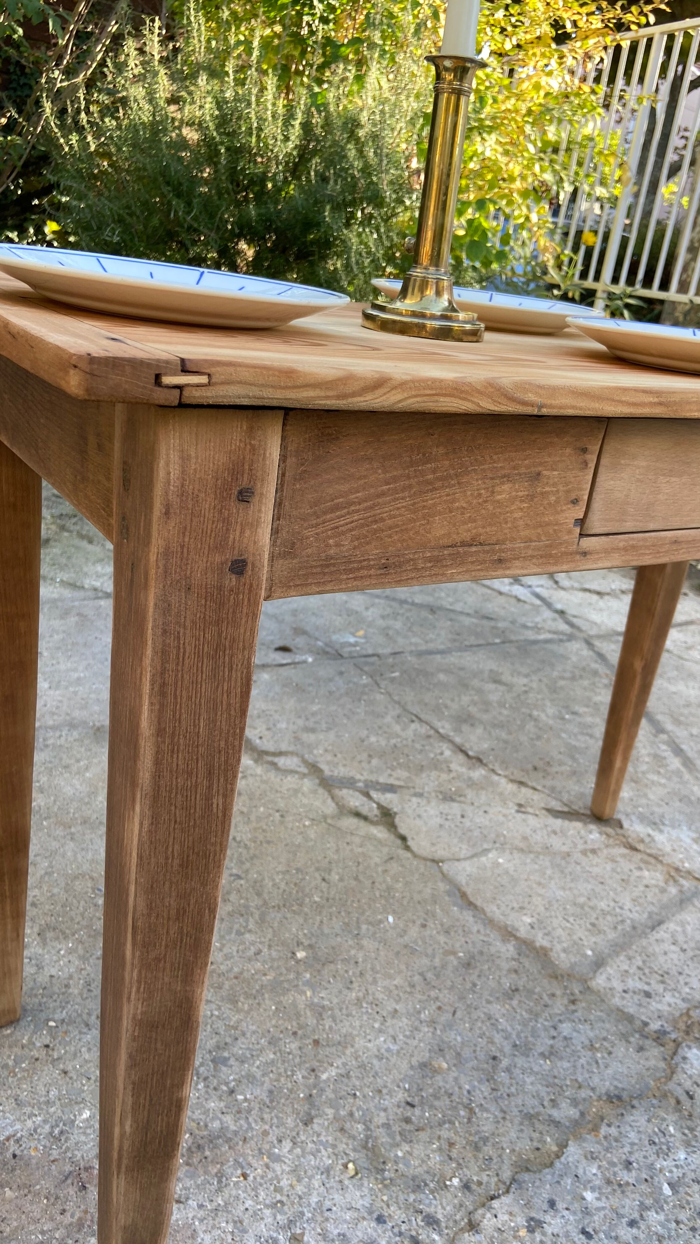 Table de ferme ou bureau vintage