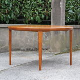 Danish teak extendable round table of the years 60