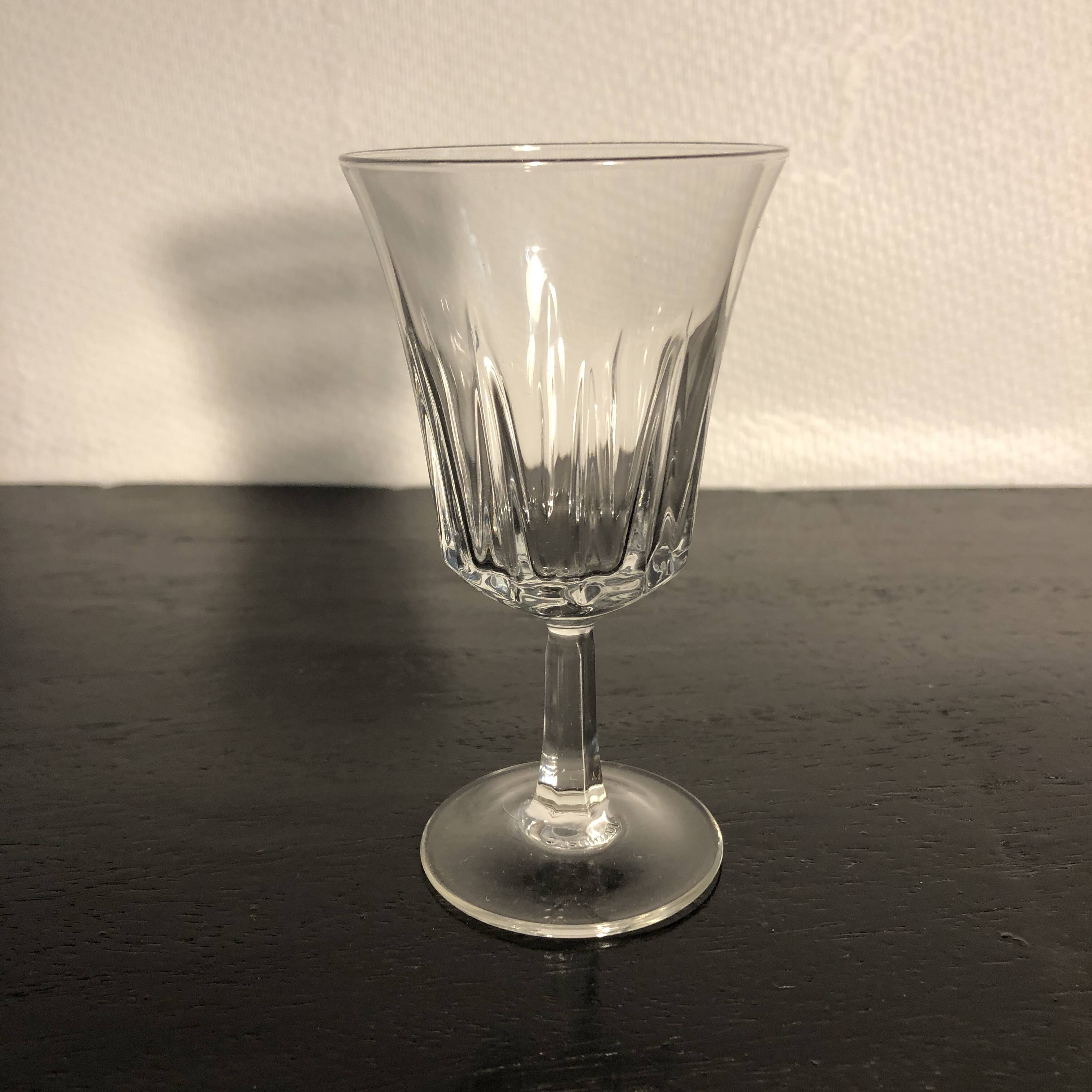 Crystal stemmed glasses
