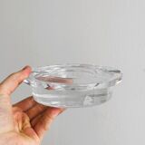 Cendrier en cristal très épais, Retro futuriste.