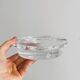 Very thick crystal ashtray, Retro futuristic.