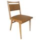 Mid-Century Beech Wood and Tobacco Velvet Jar Chair Wool Millais by Dedar, Poland, 1960s