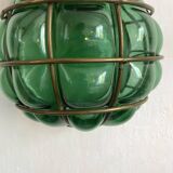 Marine lantern wall lamp in blown glass
