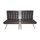 Paire de chauffeuse Barcelona de Mies Van Der Rohe, Knoll