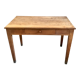 Small oak farmhouse table with large drawer - 110 cm