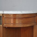 Console to Louis XVI style mahogany scrapers