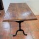 Table de bistrot ancienne dessus chêne