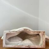 Cracked ceramic doves, signed Lejan