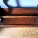 Pedestal table with lyre legs