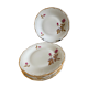 Set of 6 desert plates Porcelain from Limoges