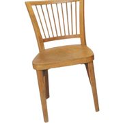 Vintage STOL Kamnik Wooden Dining Chair: 1960s Yugoslavia Bistro Style
