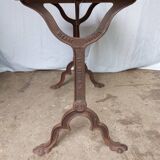 Antique bistro table with lion paws