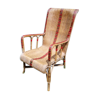 Wicker armchair from the 50s