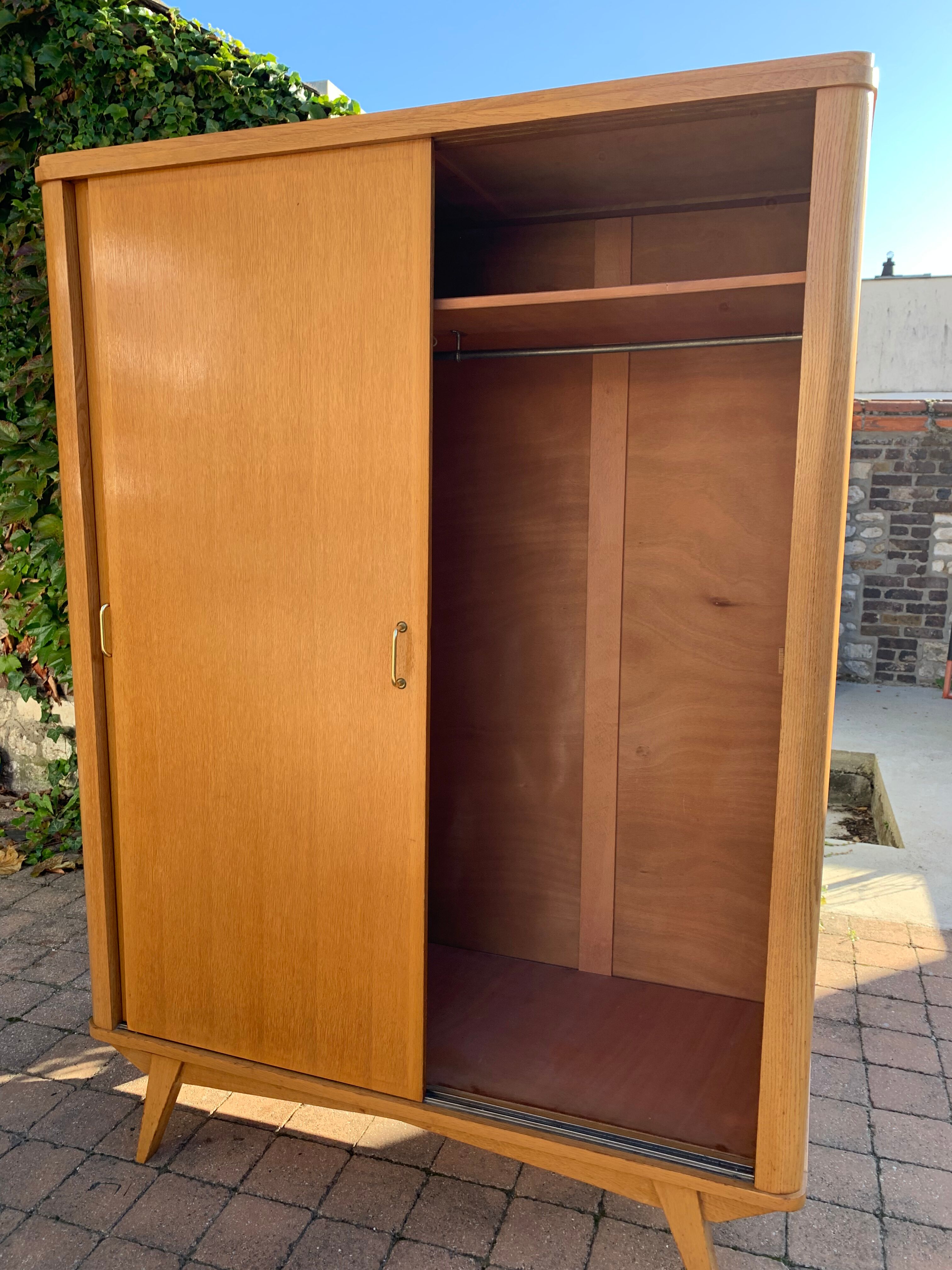 Vintage compass feet cabinet