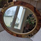 Miroir ovale art déco des années 30
