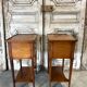 Paire de chevets de style Directoire en merisier, 20e siècle