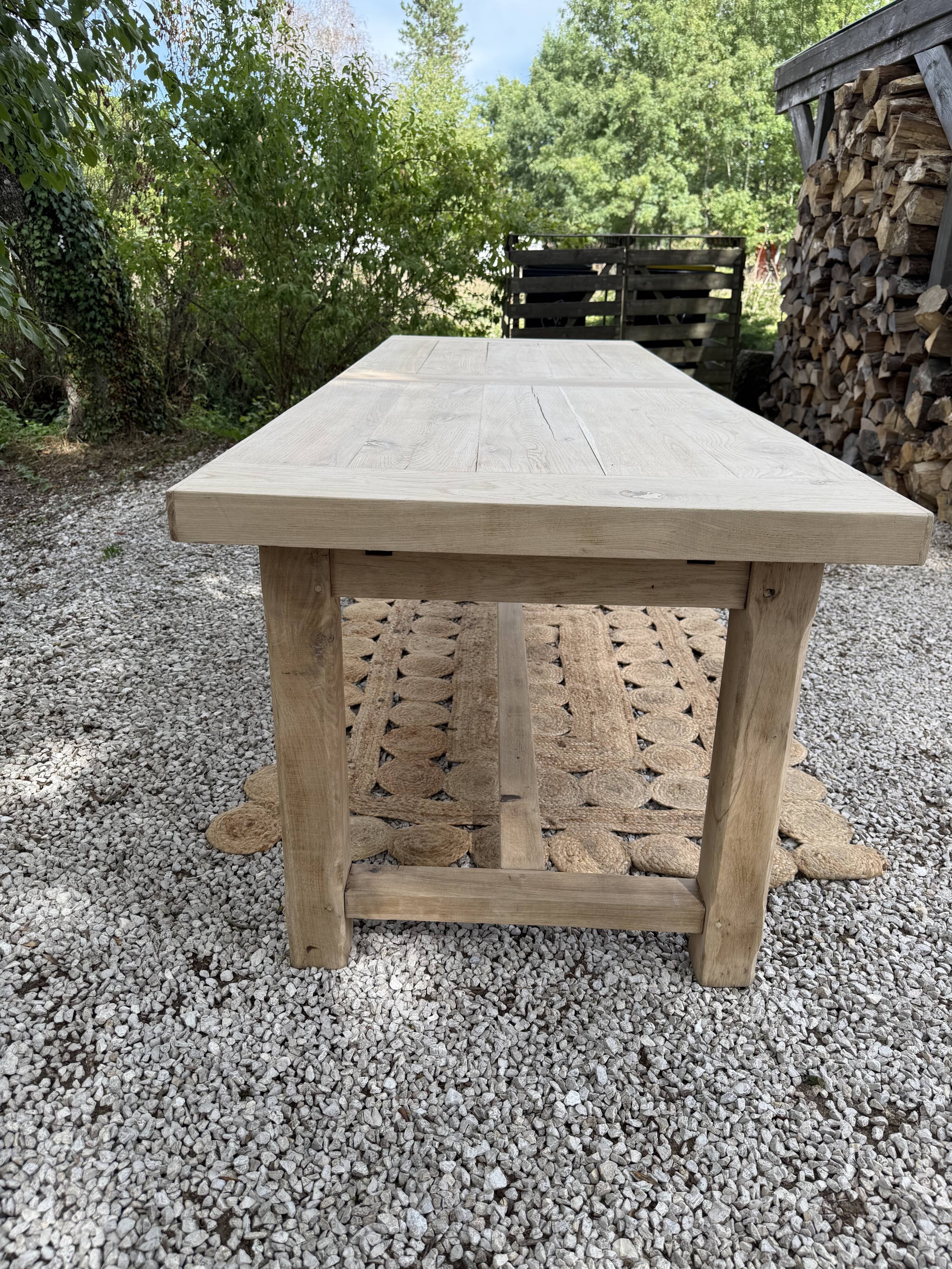 Large solid wood table 238cm