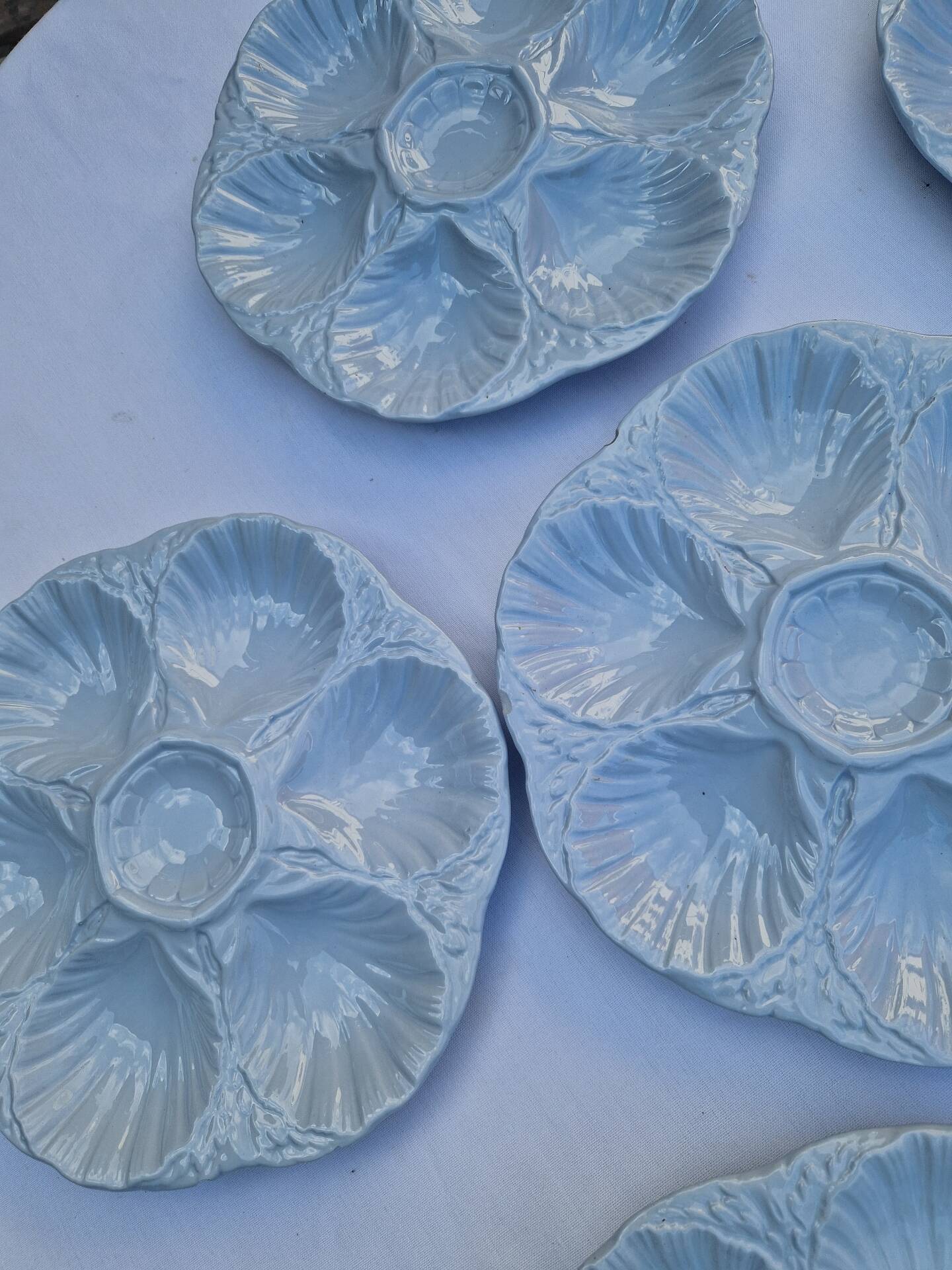 Set of 6 shell plates