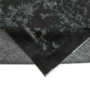 Handmade distressed oriental 1980s 158 cm x 250 cm black rug