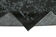 Handmade distressed oriental 1980s 158 cm x 250 cm black rug