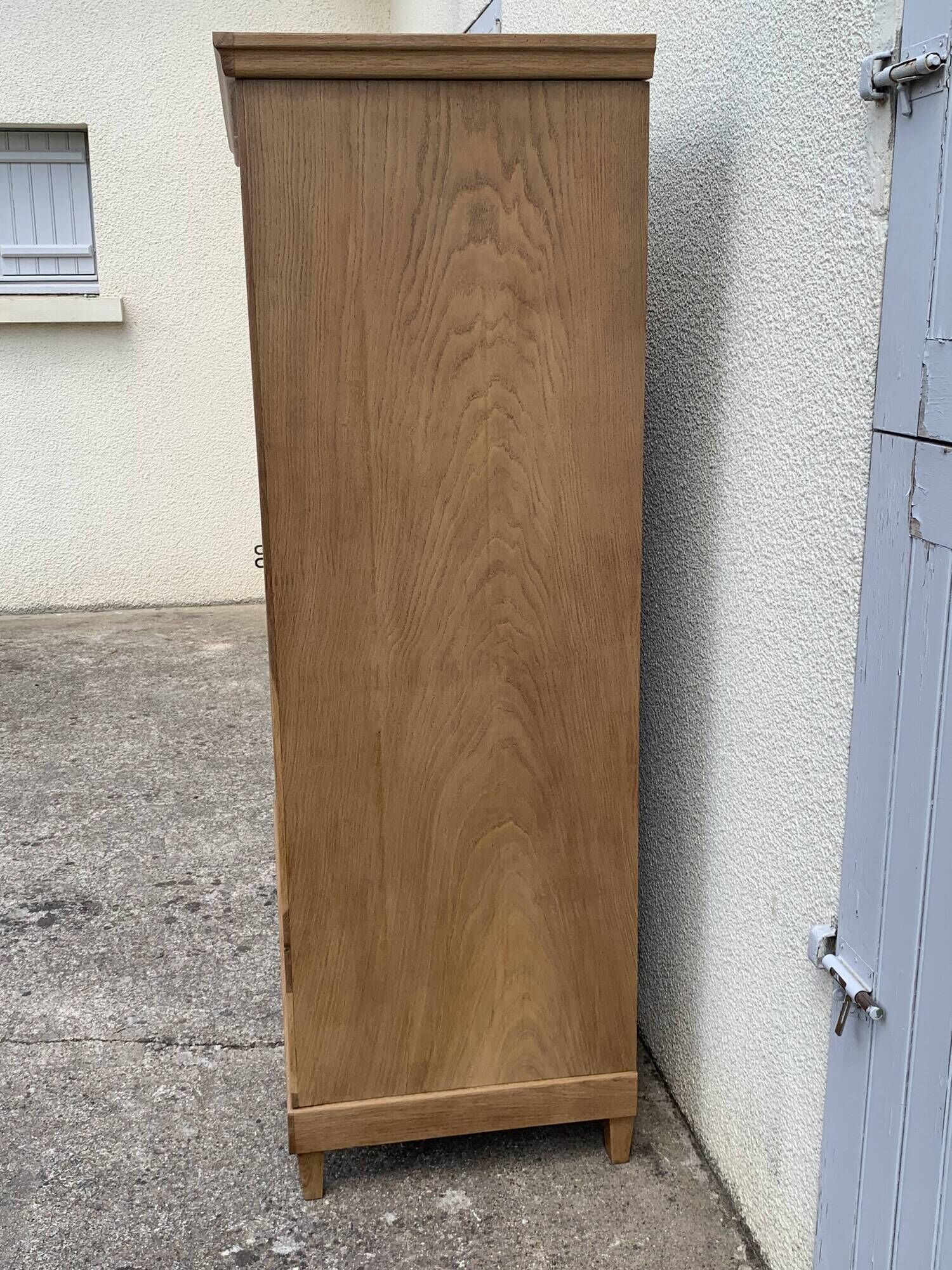 Armoire parisienne art déco 1930 penderie démontable bois brut