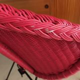 Satellite wicker armchair