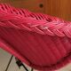 Wicker satellite armchair