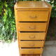 Chiffonnier chêne clair vintage 60