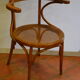 Fauteuil de bureau en bois courbé de marque Baumann