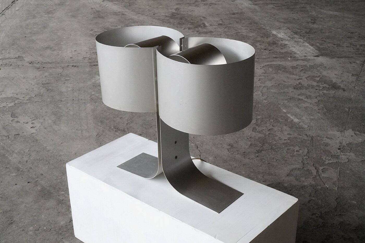 Aluminium Table Lamp by Giuliano Cesari for New Lamp, Italy, 1970s