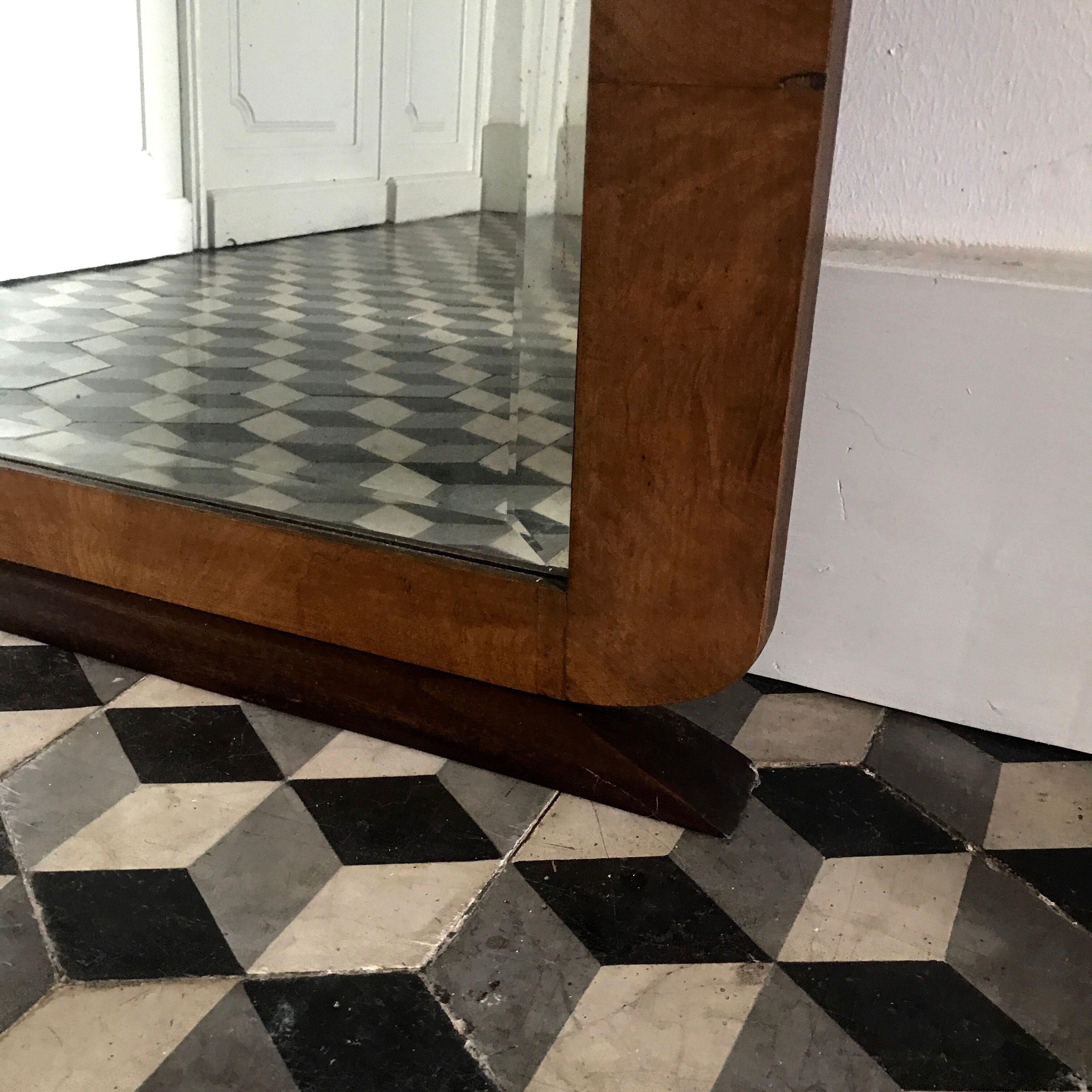 Art deco bevelled mirror 80x127cm