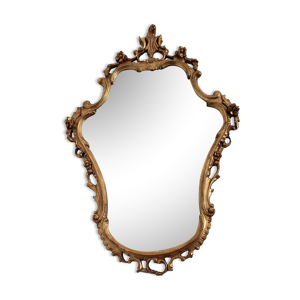 miroir biseauté et bois