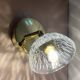 Vintage molded glass lampshade wall light