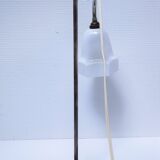 Art deco lamp silver and opaline brass