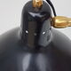 Black office vintage lamp by Jean Boris Lacroix - 1965