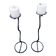 Pairs of candlesticks pique old forged iron candle